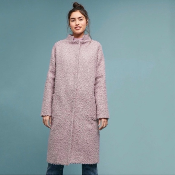 M135 // Anthropologie Greylin Windermere Boucle Cocoon Coat // S - Picture 6 of 16